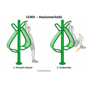 1138X Hasizom-erősítő, álló